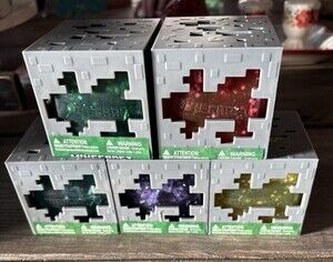⛏️ Minecraft Jelly Cube Lot RARE Viral Squishy complete Bundle Set of 5 🧨